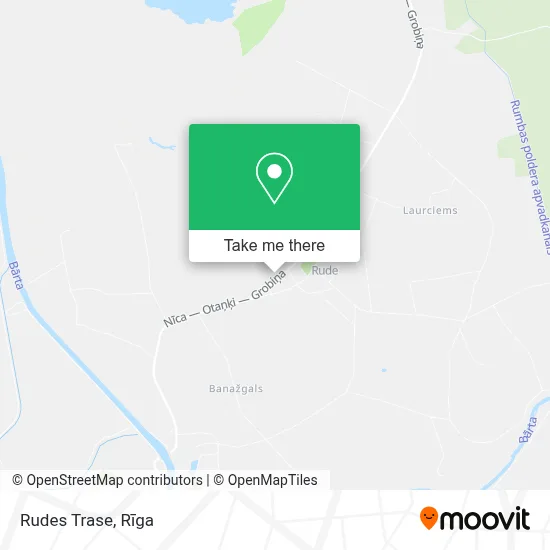 Rudes Trase map