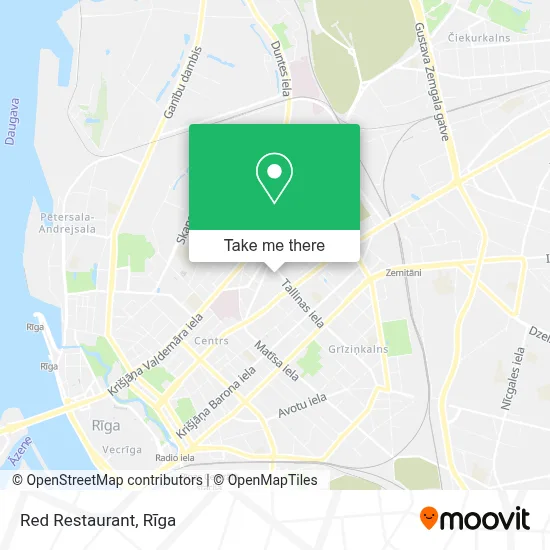Red Restaurant map