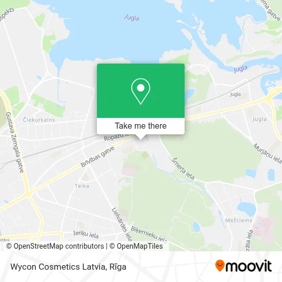 Wycon Cosmetics Latvia map