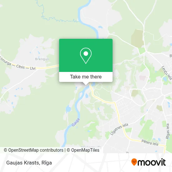 Gaujas Krasts map