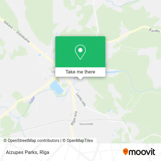 Aizupes Parks map