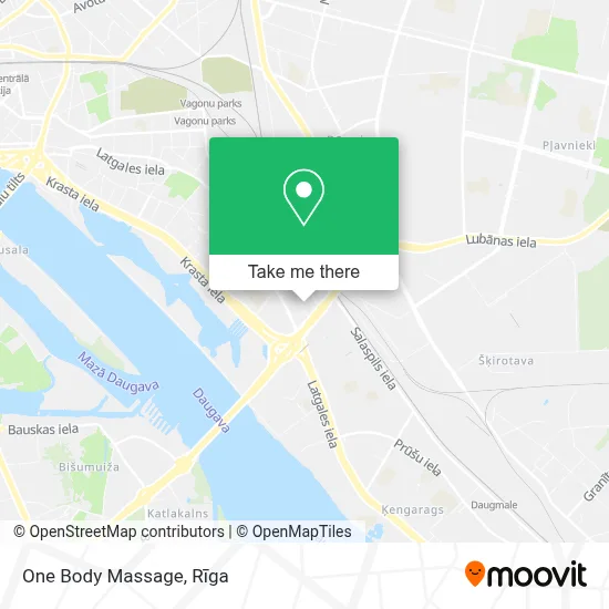 One Body Massage map