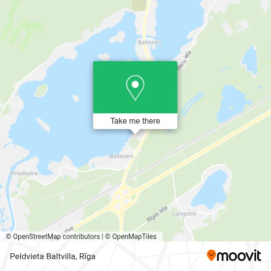 Peldvieta Baltvilla map