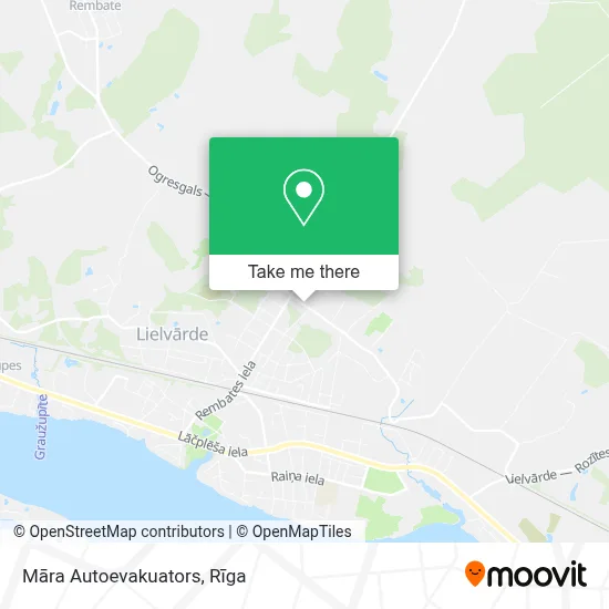 Māra Autoevakuators map