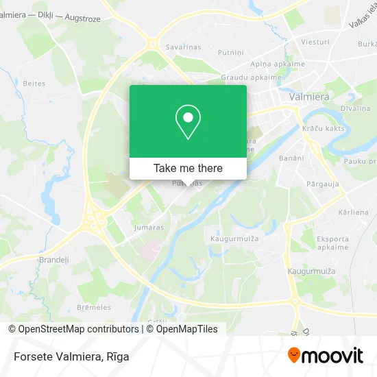 Forsete Valmiera map