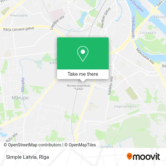 Simple Latvia map