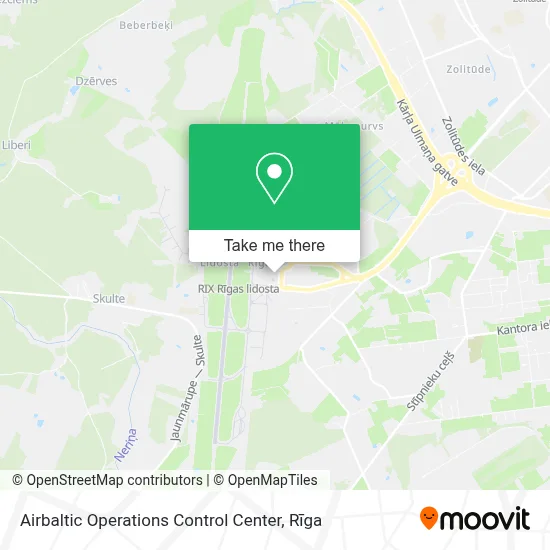 Airbaltic Operations Control Center map