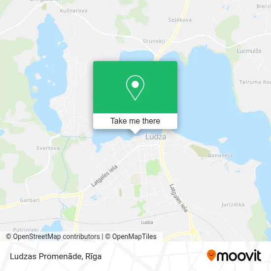 Ludzas Promenāde map