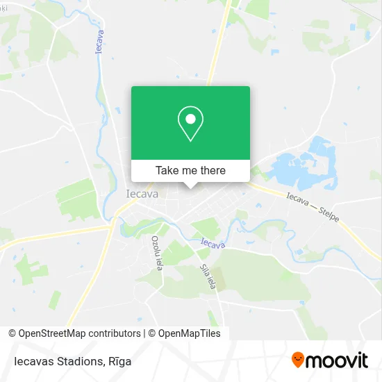 Iecavas Stadions map