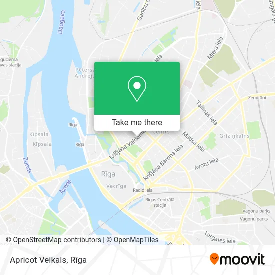 Apricot Veikals map