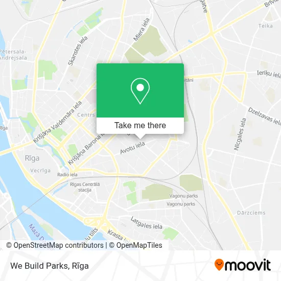 We Build Parks map