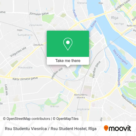 Rsu Studentu Viesnīca / Rsu Student Hostel map