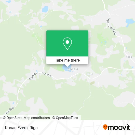 Kosas Ezers map