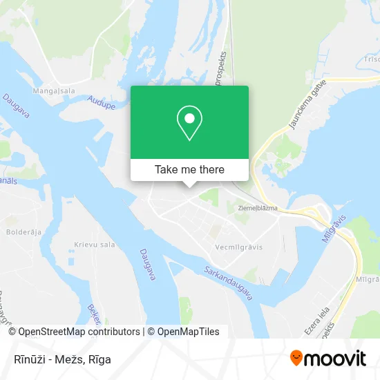 Rīnūži - Mežs map