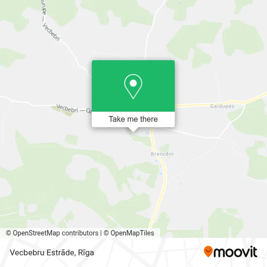 Vecbebru Estrāde map