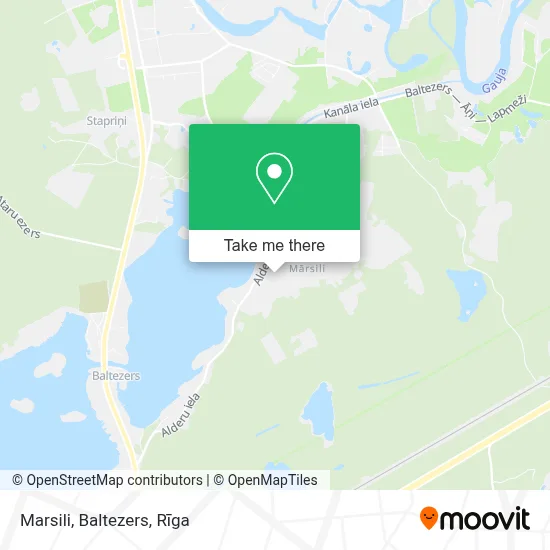 Marsili, Baltezers map