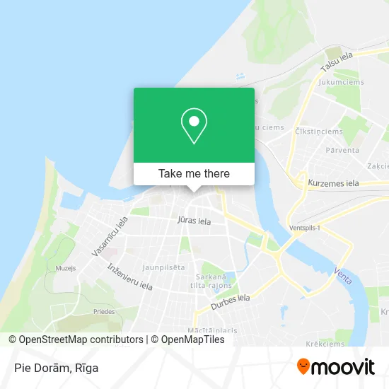 Pie Dorām map