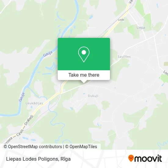 Liepas Lodes Poligons map