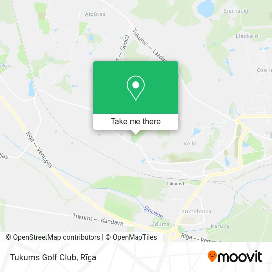 Tukums Golf Club map