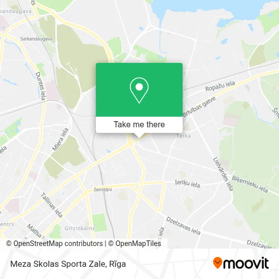 Meza Skolas Sporta Zale map