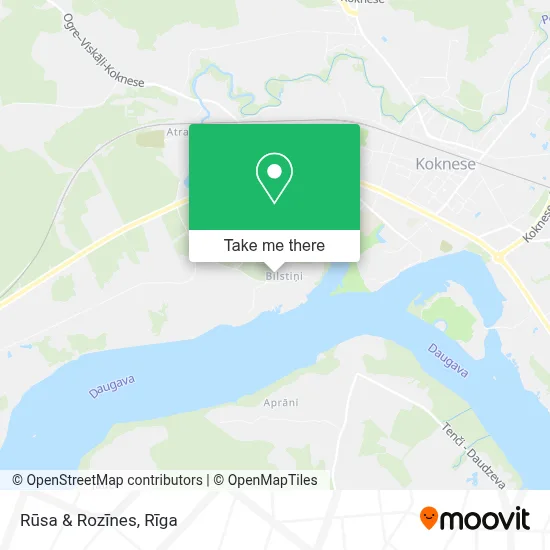 Rūsa & Rozīnes map