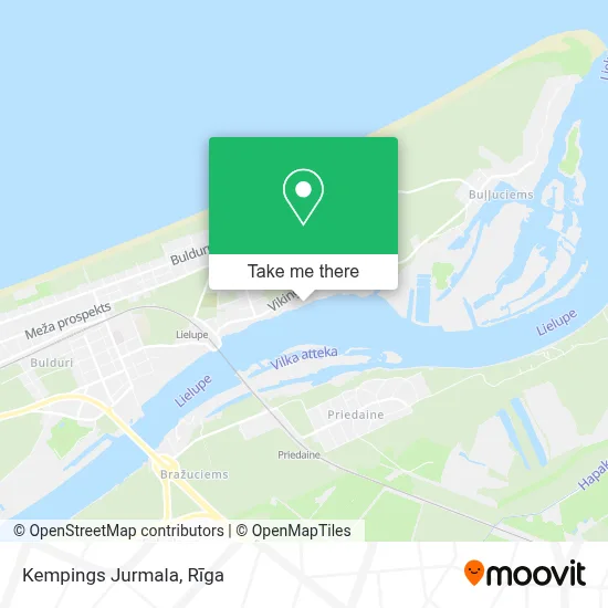 Kempings Jurmala map