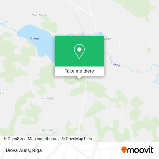 Dieva Auss map