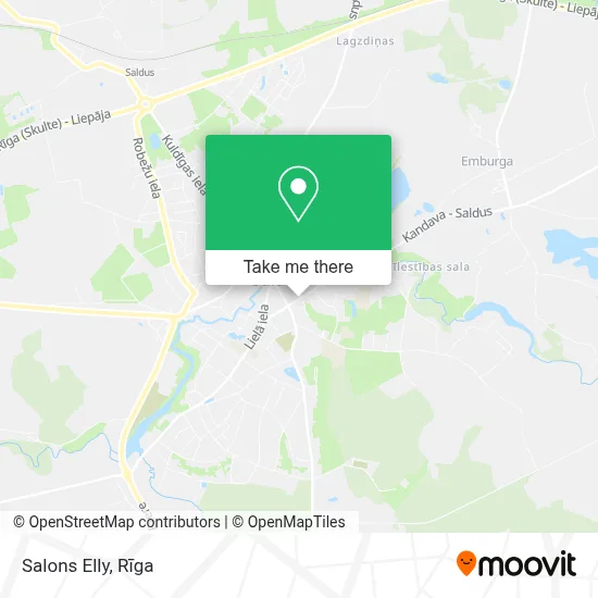 Salons Elly map