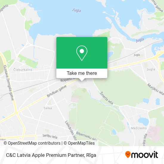 C&C Latvia Apple Premium Partner map