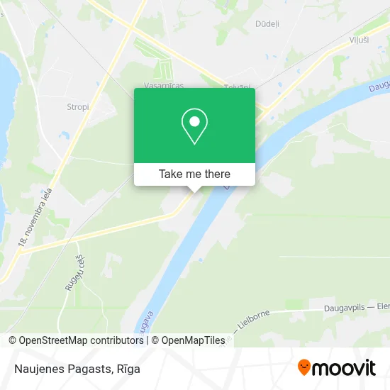 Naujenes Pagasts map