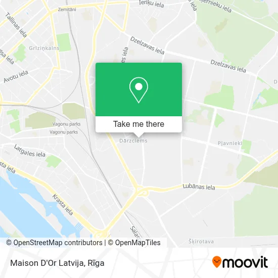 Maison D'Or Latvija map