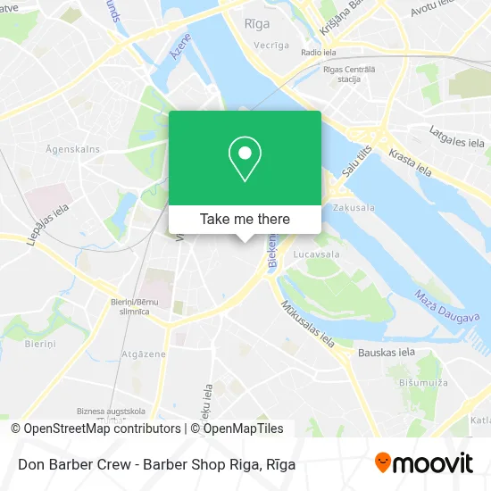 Don Barber Crew - Barber Shop Riga map