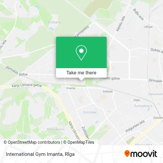 International Gym Imanta map