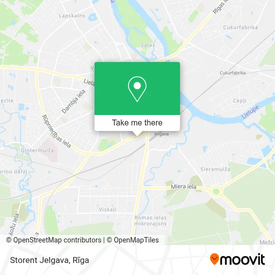 Storent Jelgava map