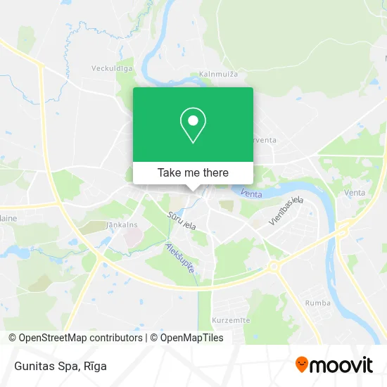 Gunitas Spa map