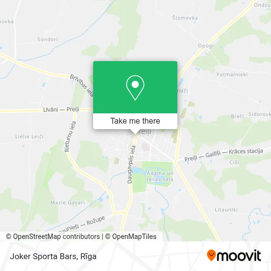 Joker Sporta Bars map