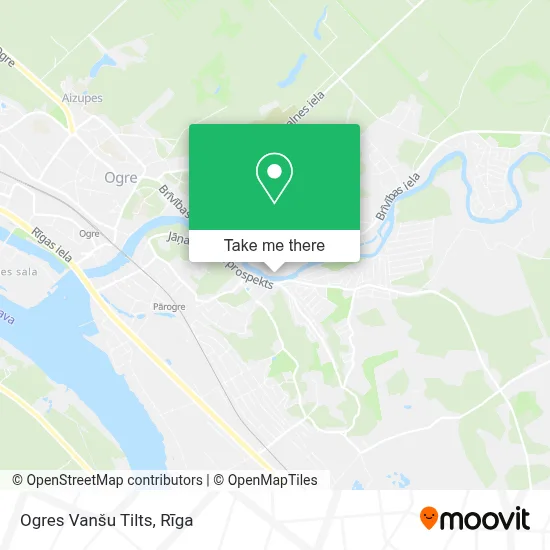 Ogres Vanšu Tilts map