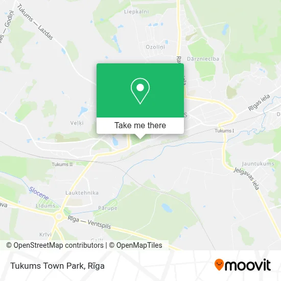 Tukums Town Park map
