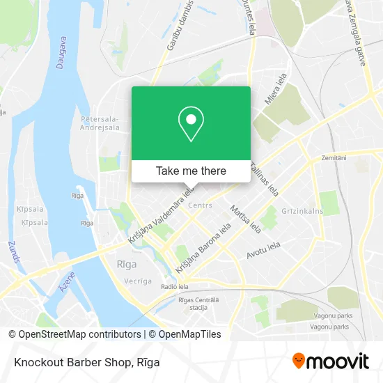 Knockout Barber Shop map