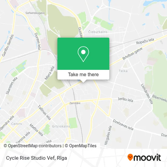 Cycle Rise Studio Vef map