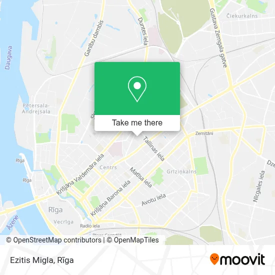 Ezitis Migla map