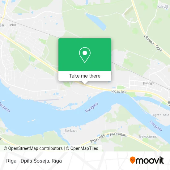 Rīga - Dpils Šoseja map