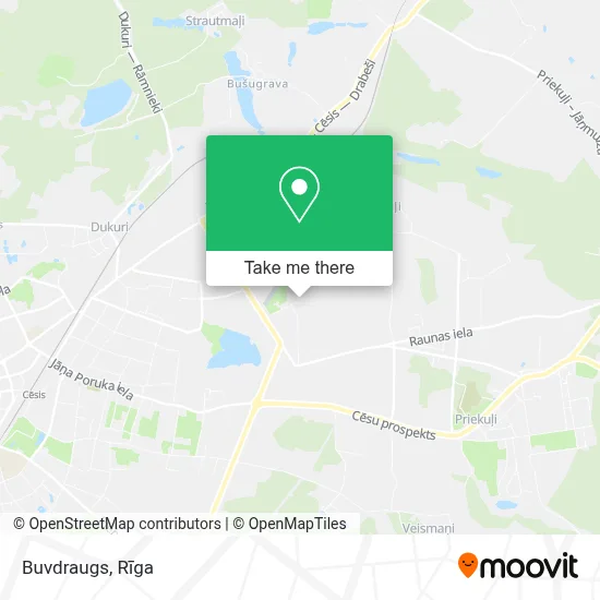 Buvdraugs map