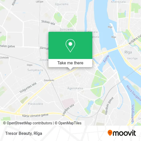 Tresor Beauty map