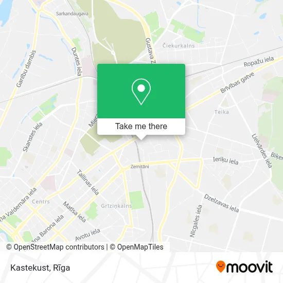 Kastekust map