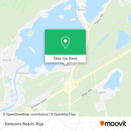 Baltezers Beach map