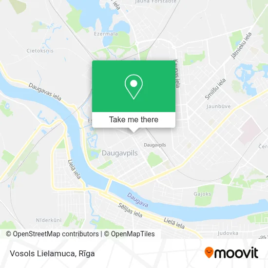 Vosols Lielamuca map