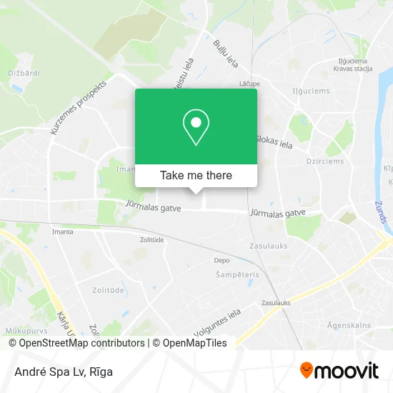 André Spa Lv map