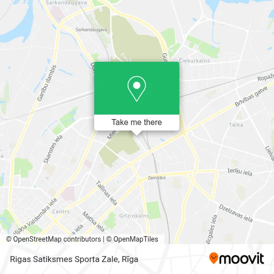 Rigas Satiksmes Sporta Zale map