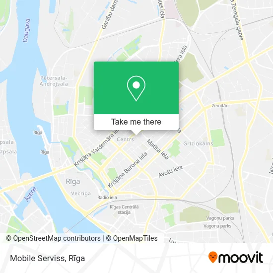 Mobile Serviss map
